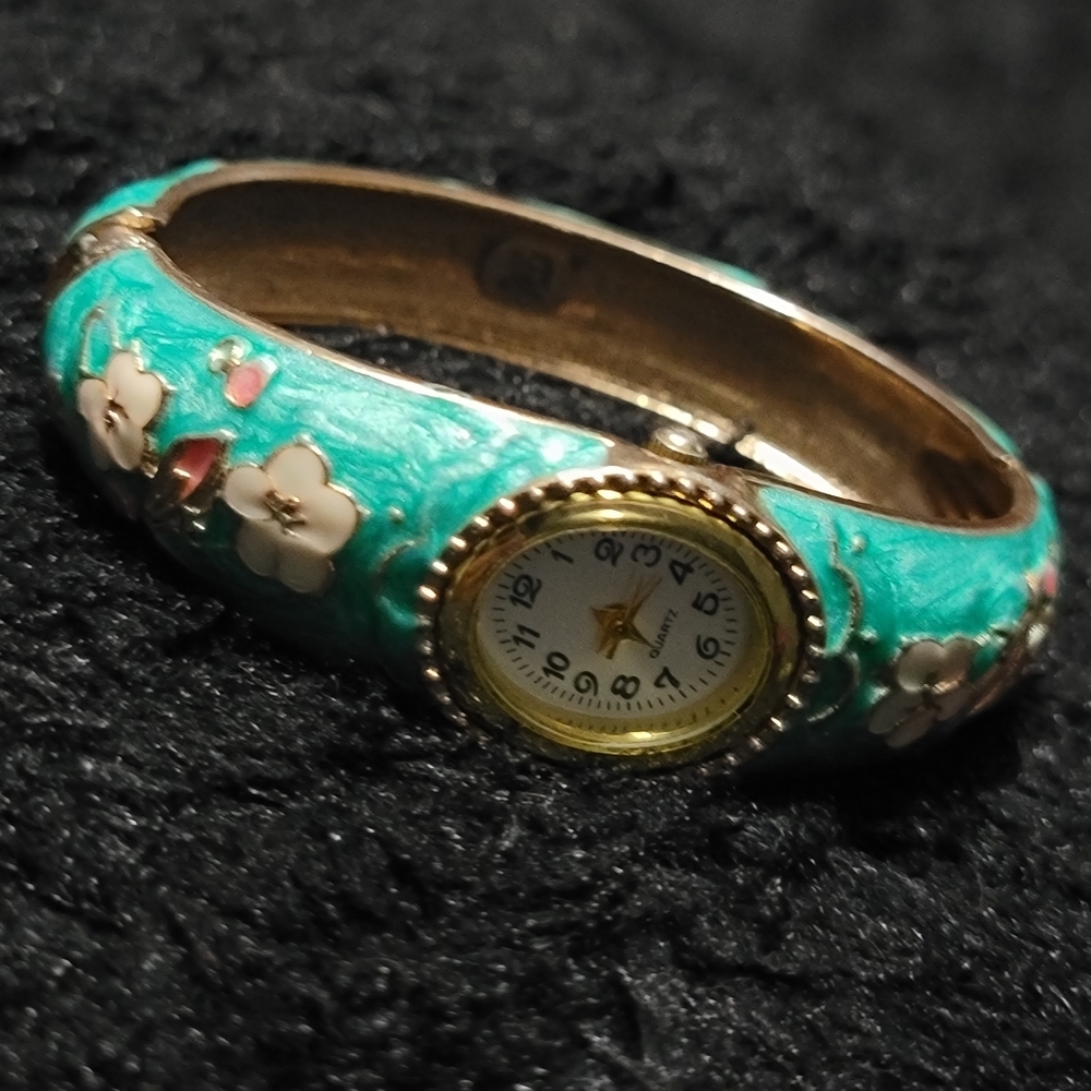 Turquoise Floral Women's Watch